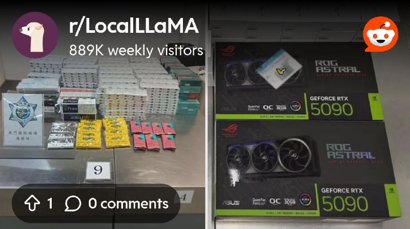 From the LocalLLaMA community on Reddit: So this is how they do it --> RTX 5090, once a consumer gaming card, is now on smugglers’…