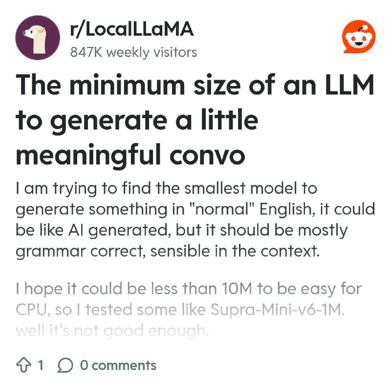 From the LocalLLaMA community on Reddit