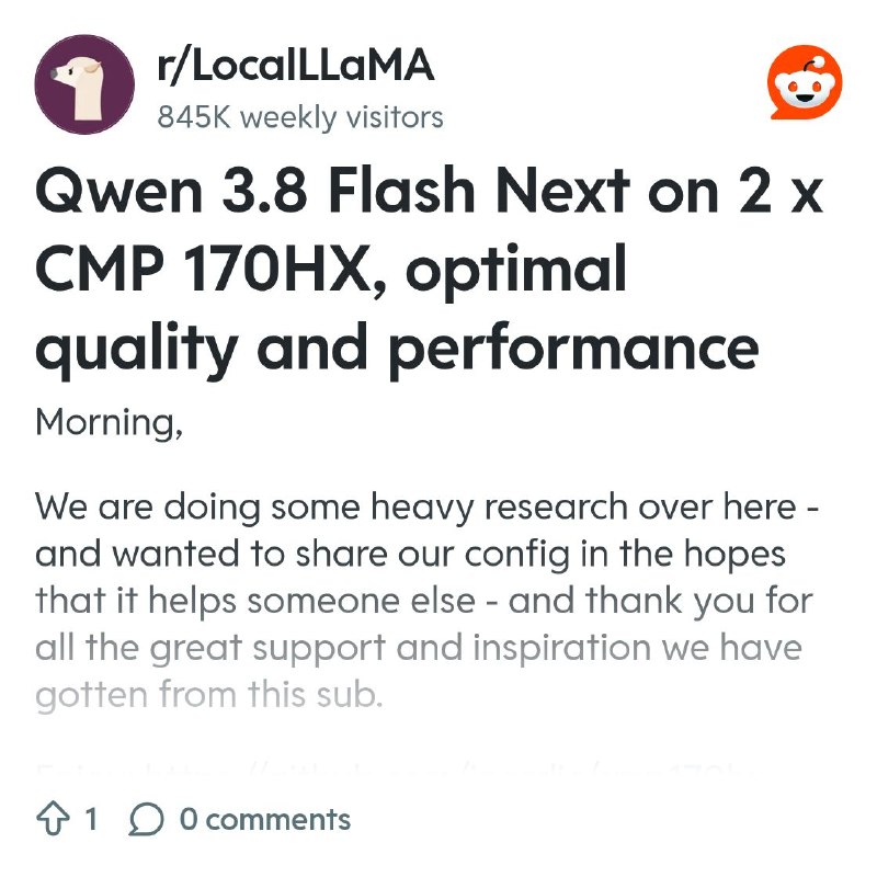 From the LocalLLaMA community on Reddit