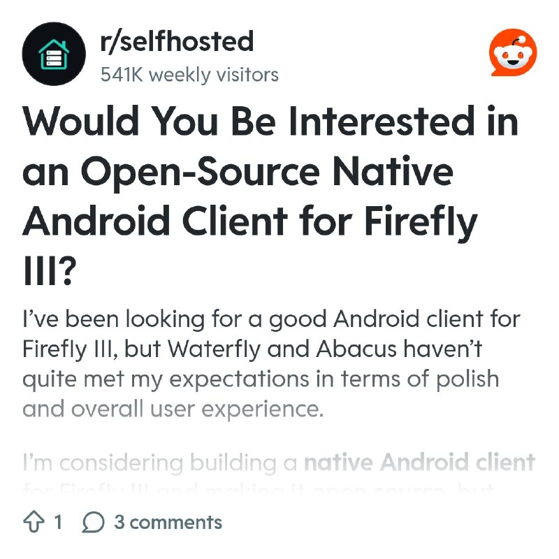 From the selfhosted community on Reddit