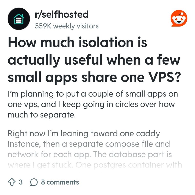 From the selfhosted community on Reddit