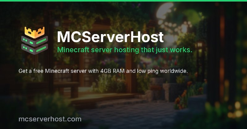 MCServerHost: Free Minecraft Server Hosting