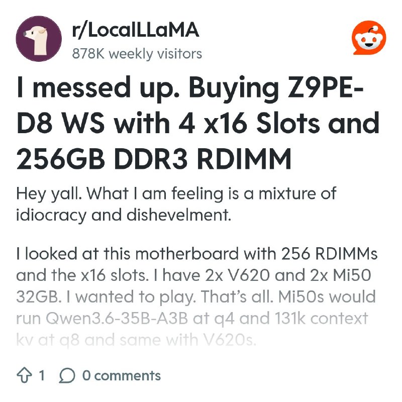 From the LocalLLaMA community on Reddit
