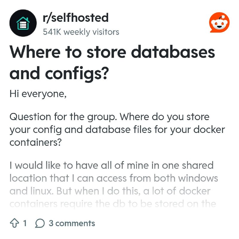 From the selfhosted community on Reddit