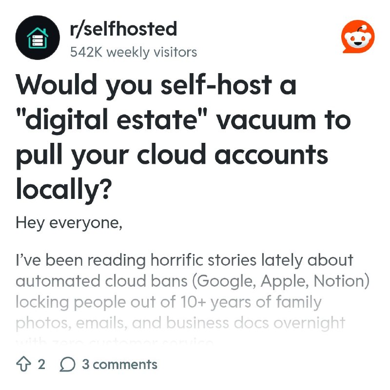 From the selfhosted community on Reddit