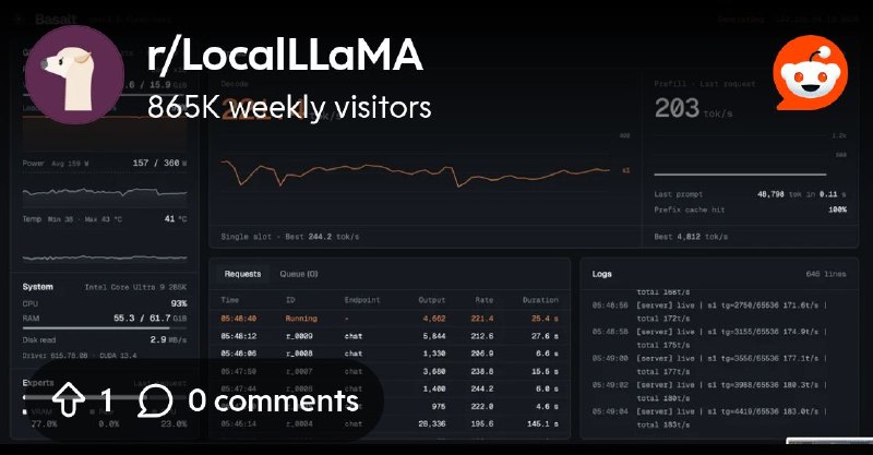 From the LocalLLaMA community on Reddit: [Update Benchmark] Basalt's new PRs (Strata fork) new record IQ3_S Qwen3.8 Flash Next…