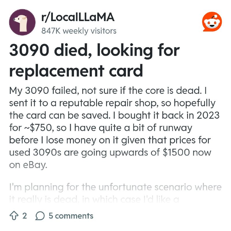 From the LocalLLaMA community on Reddit