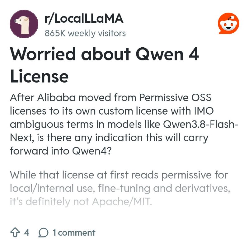 From the LocalLLaMA community on Reddit