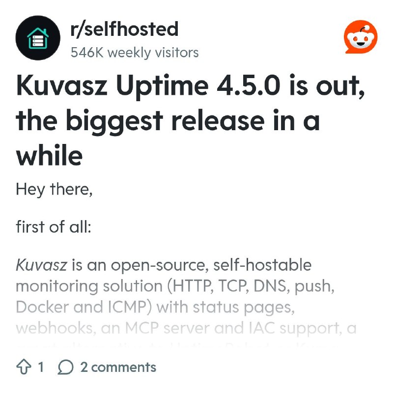 From the selfhosted community on Reddit