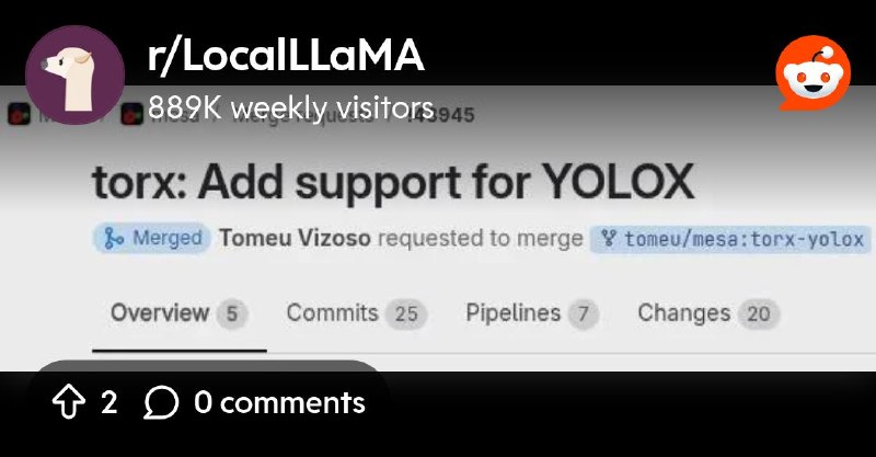 From the LocalLLaMA community on Reddit: Mesa expands NPU capabilities with support for YOLOX with PyTorch