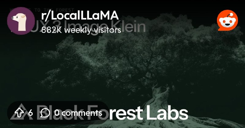 From the LocalLLaMA community on Reddit: Flux.3 Image Klein is now out