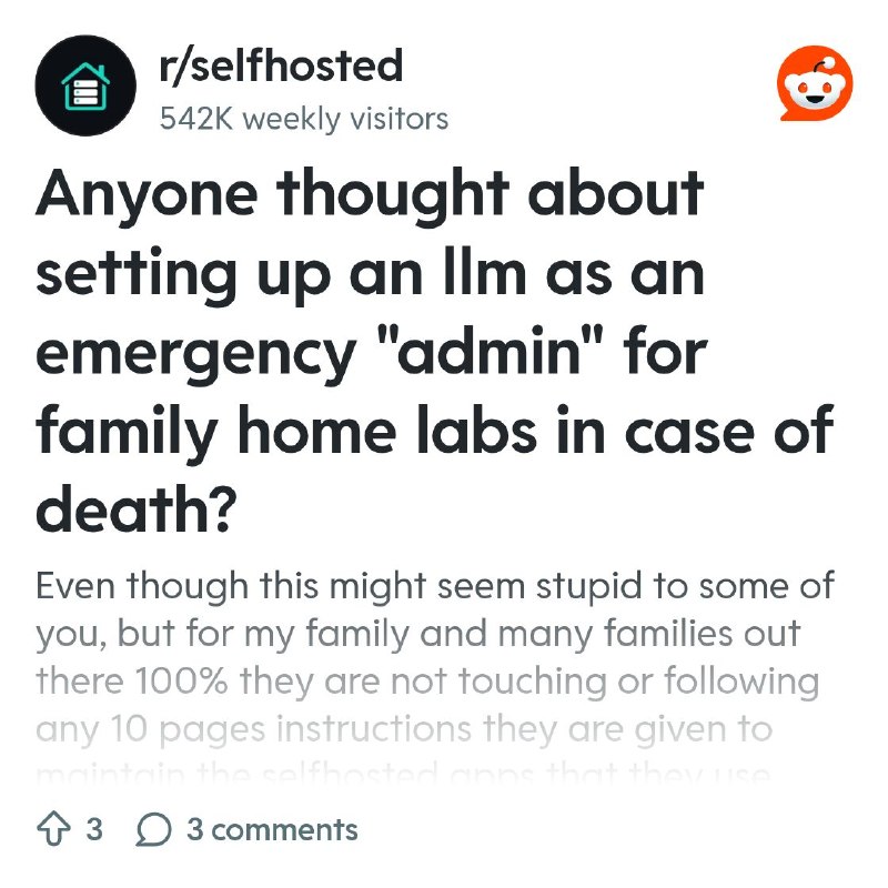 From the selfhosted community on Reddit