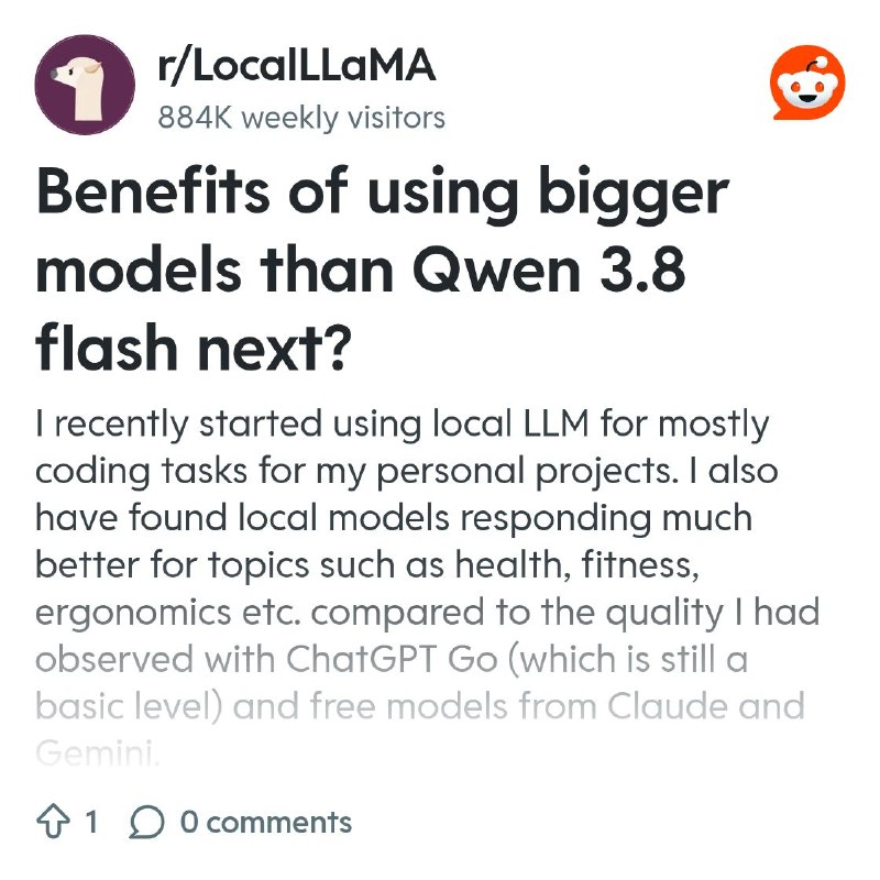 From the LocalLLaMA community on Reddit