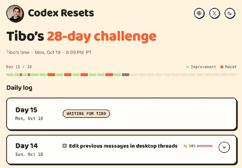 Codex Resets (@codex_resets) on X