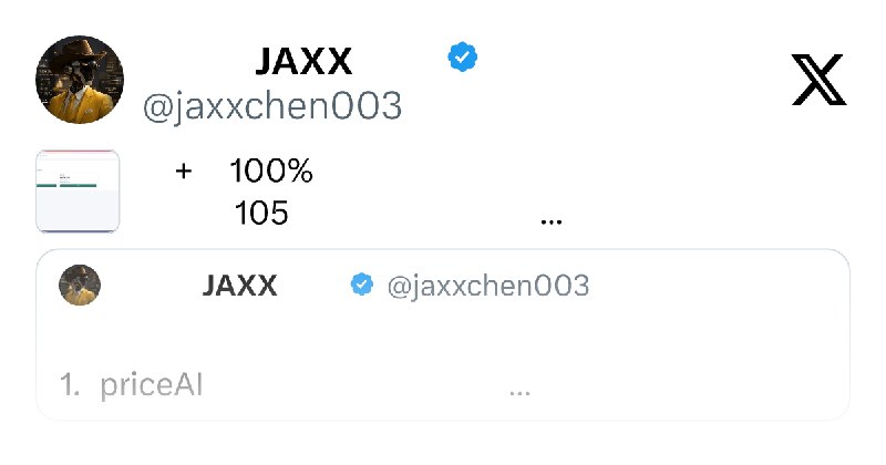 硅基练习生 JAXX (@jaxxchen003) on X