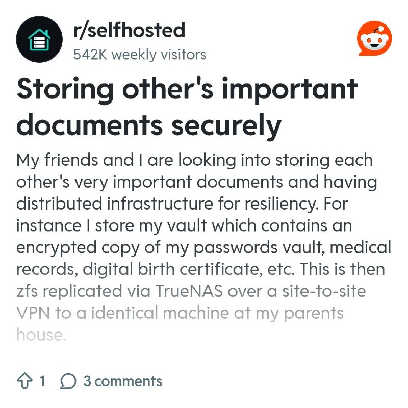 From the selfhosted community on Reddit