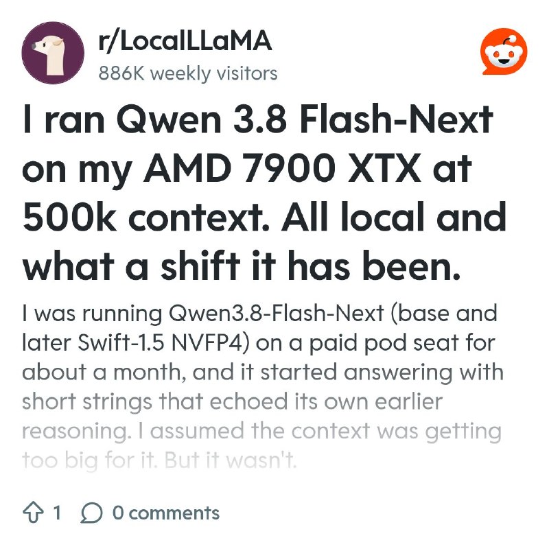 From the LocalLLaMA community on Reddit