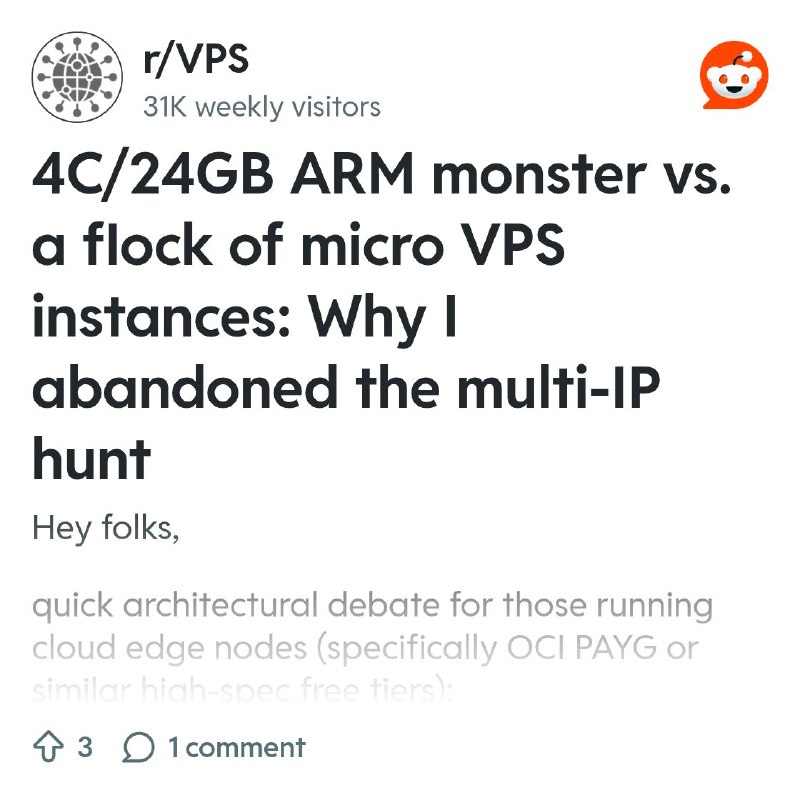 From the VPS community on Reddit