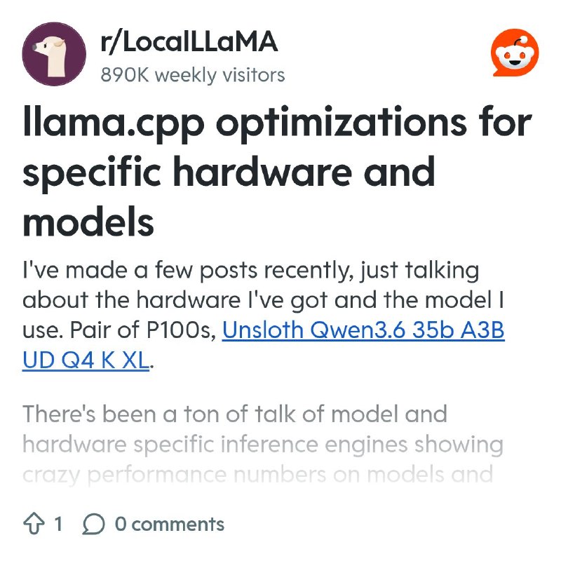From the LocalLLaMA community on Reddit