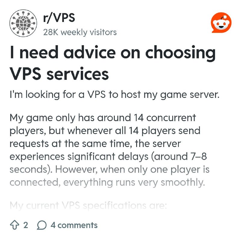 From the VPS community on Reddit
