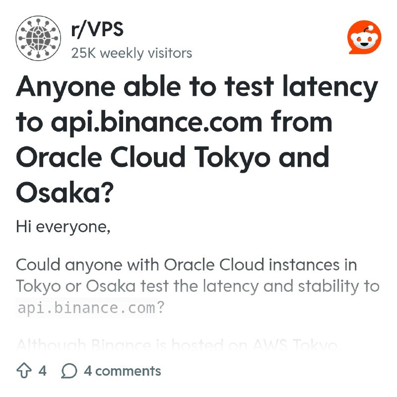 From the VPS community on Reddit
