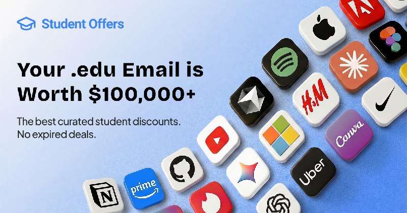 All Student Discounts 2026 — Free & Verified Deals | StudentOffers.co