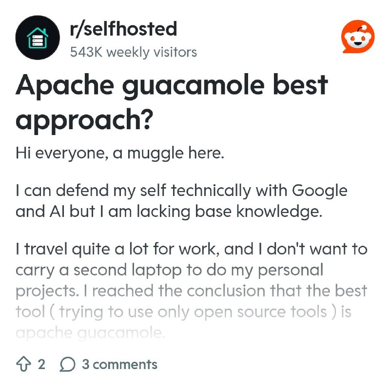 From the selfhosted community on Reddit