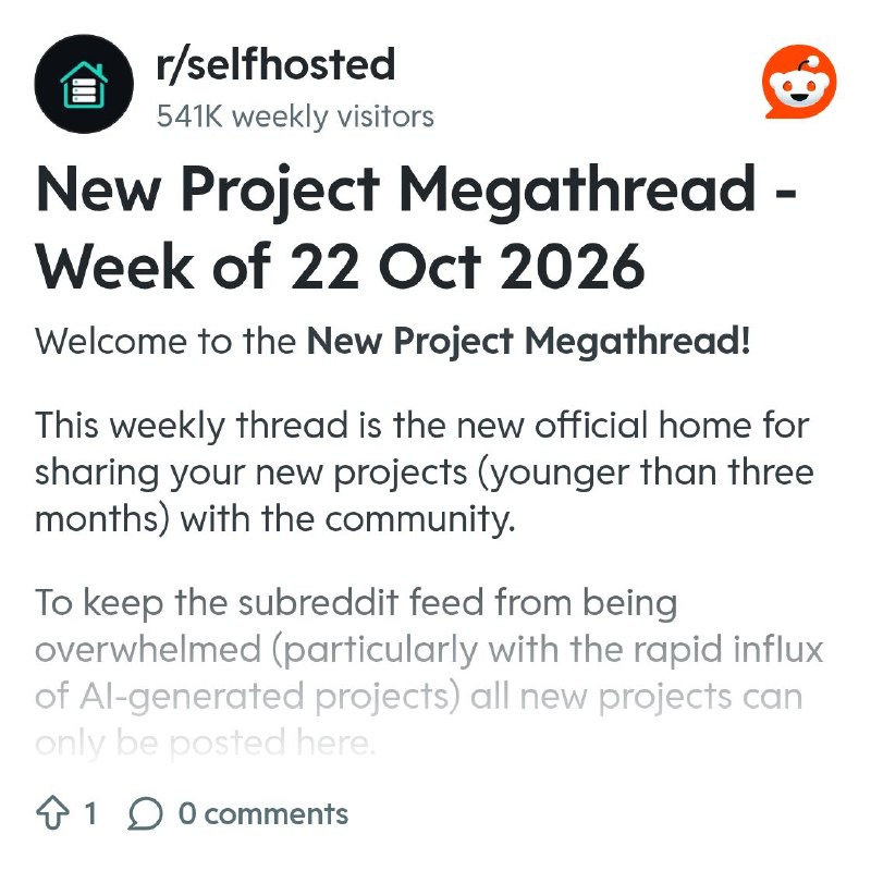 From the selfhosted community on Reddit