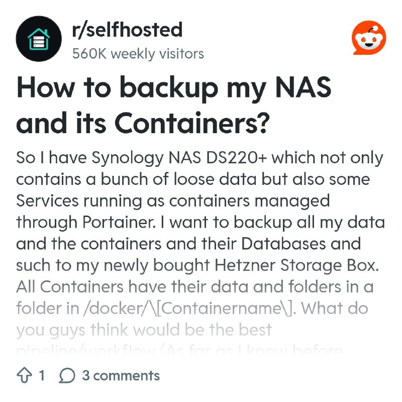 From the selfhosted community on Reddit