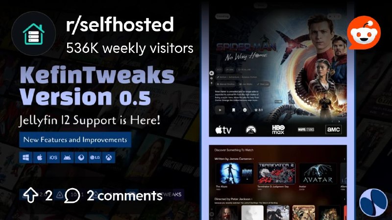 From the selfhosted community on Reddit: Jellyfin "Plugin" - KefinTweaks v0.5 [Major Release]