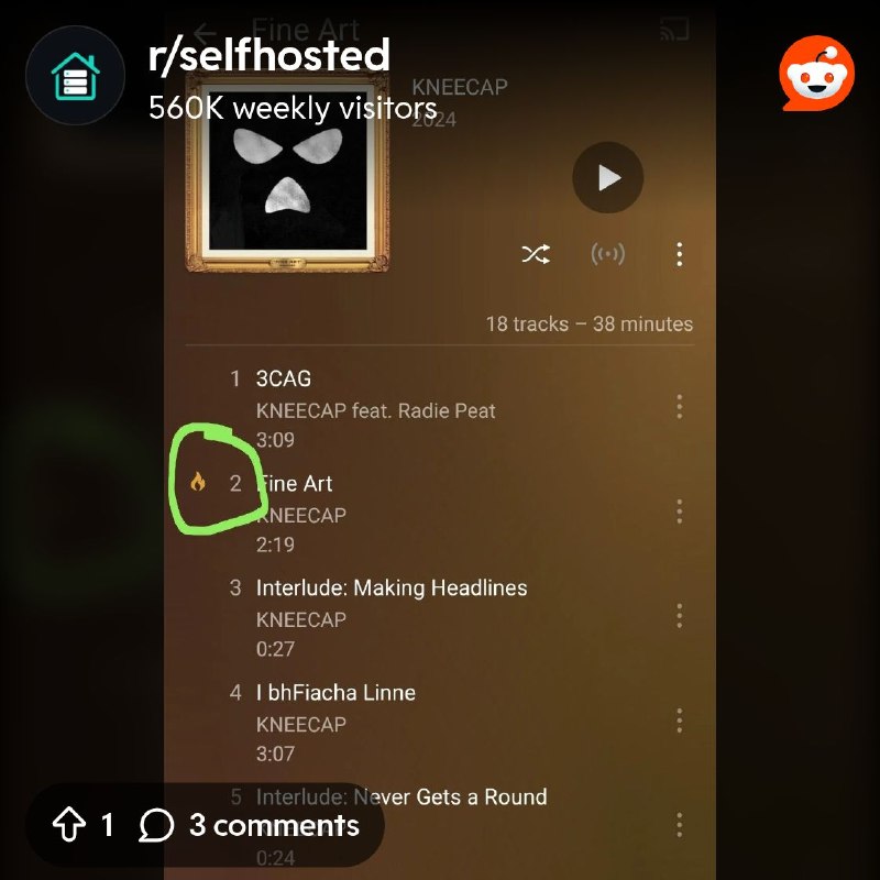 From the selfhosted community on Reddit: Help me fully migrate from Plex, Is there a Jellyfin music client that has this?