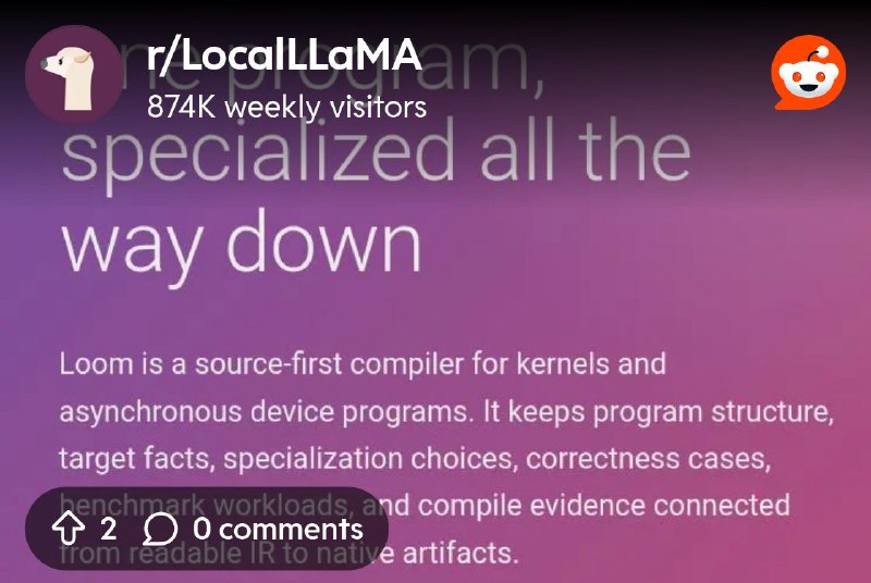 From the LocalLLaMA community on Reddit: AMD's ROCm HRX Loom v0.1 released for targeting AMD CPUs, GPUs & NPUs