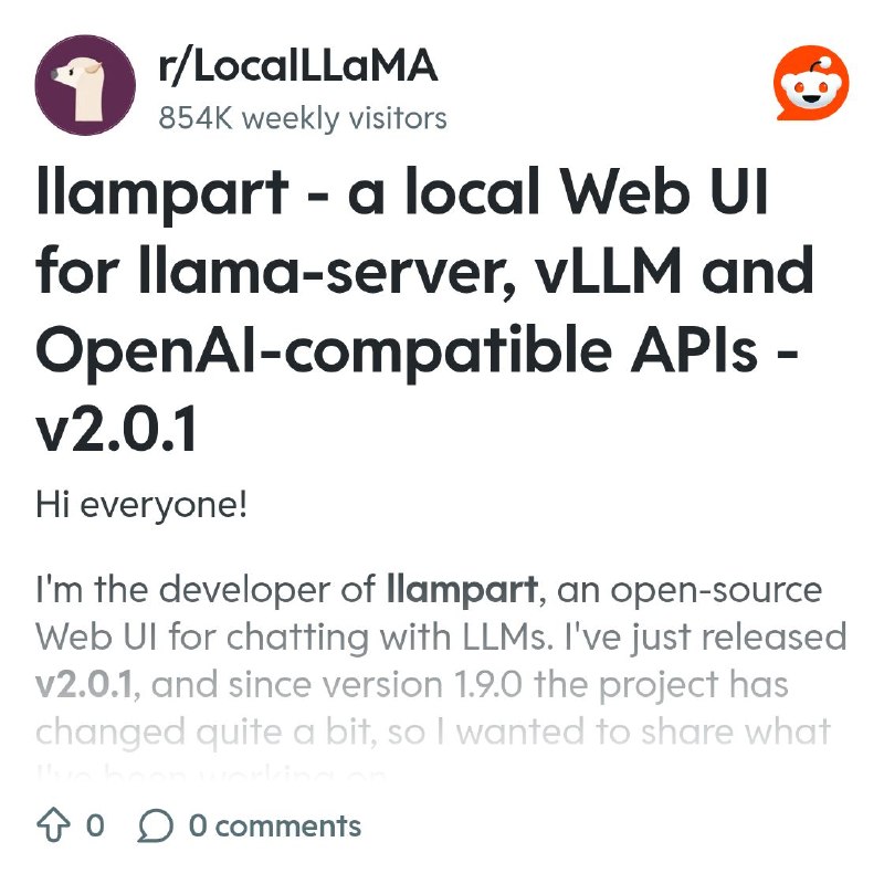 From the LocalLLaMA community on Reddit