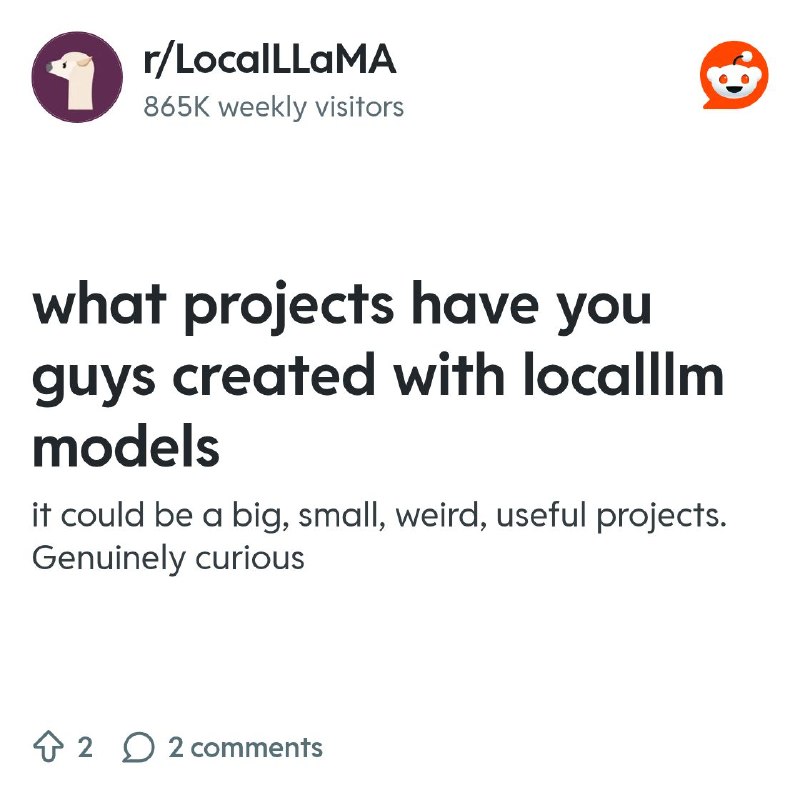 From the LocalLLaMA community on Reddit