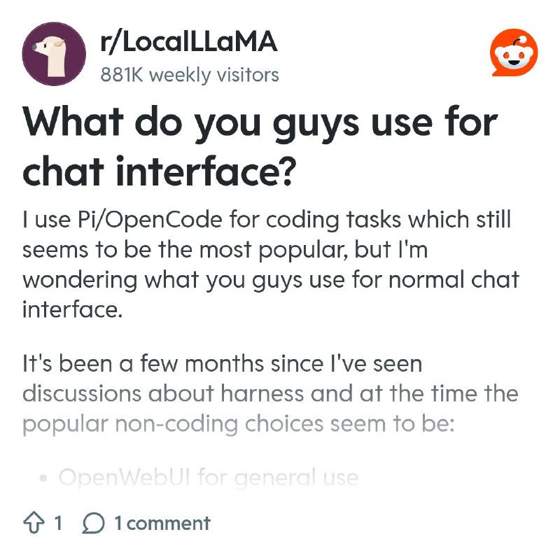 From the LocalLLaMA community on Reddit