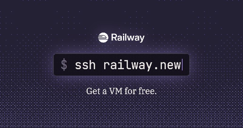 VMs, no sign up | Railway