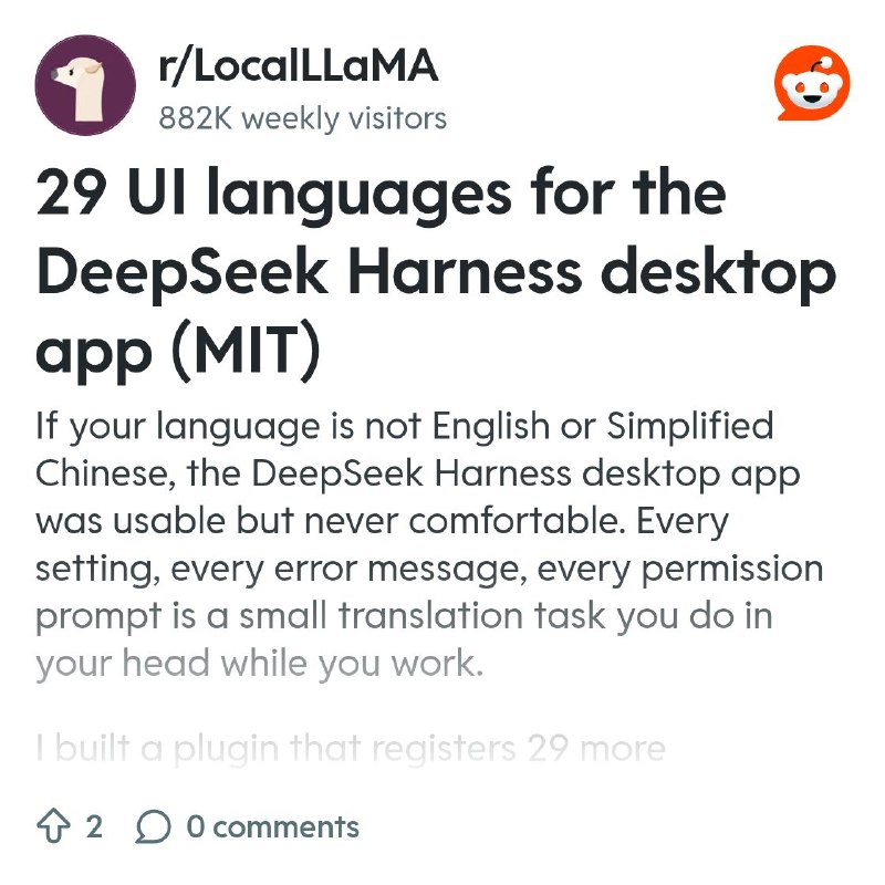 From the LocalLLaMA community on Reddit