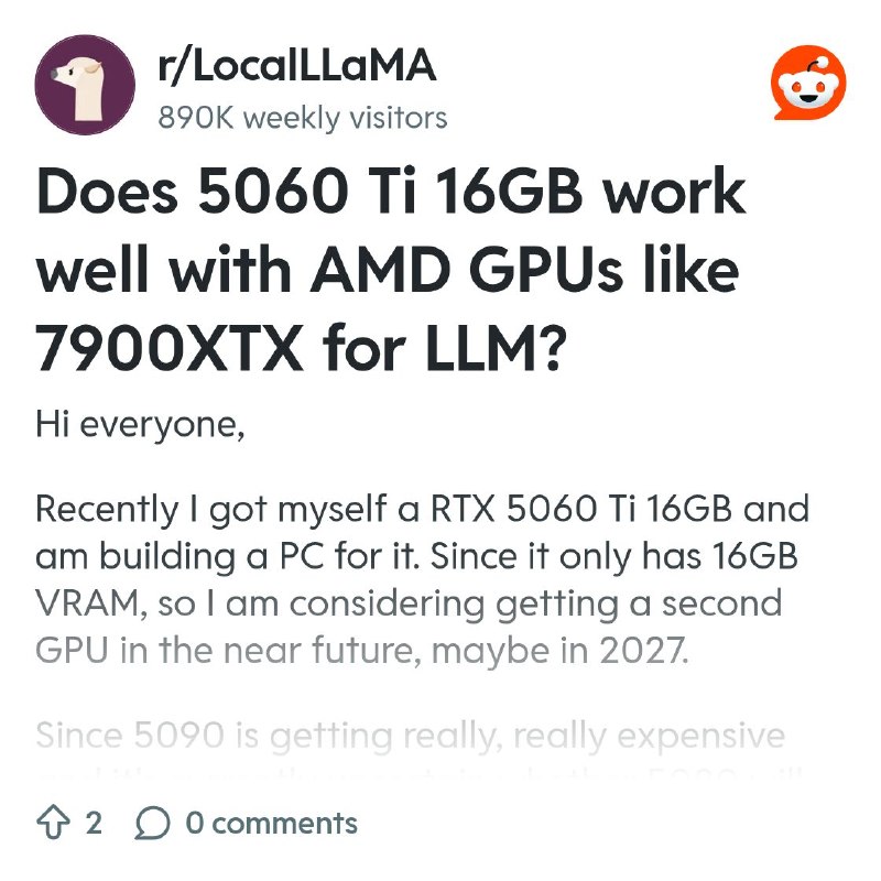 From the LocalLLaMA community on Reddit