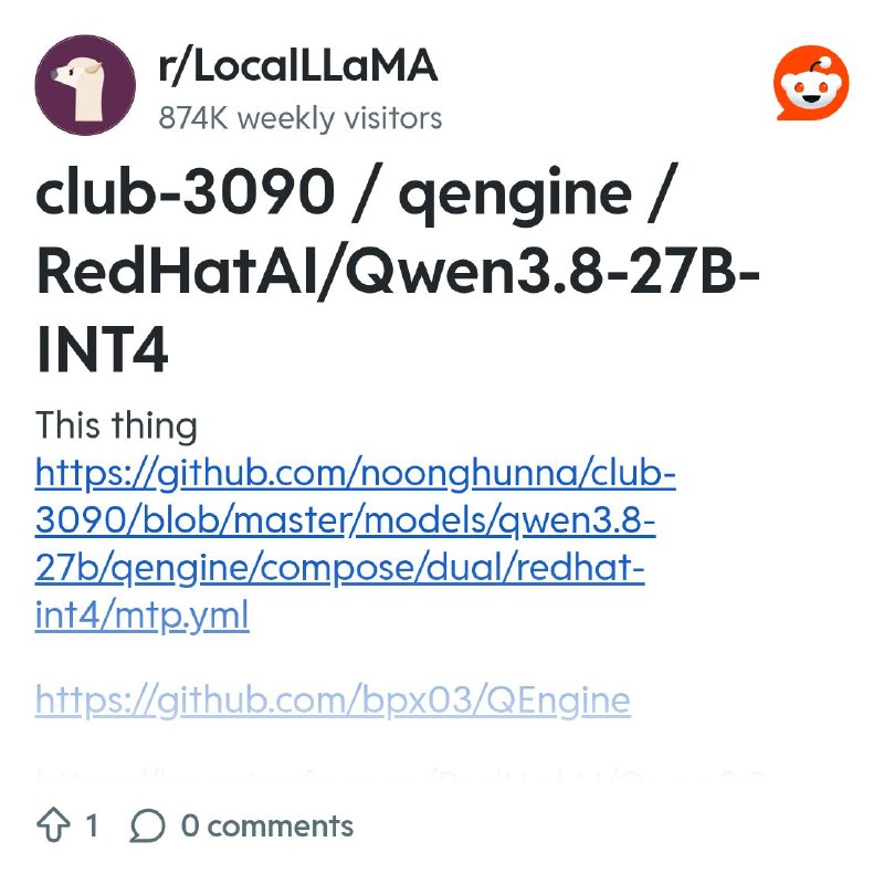 From the LocalLLaMA community on Reddit