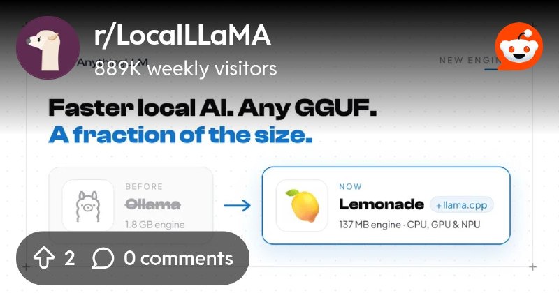 From the LocalLLaMA community on Reddit: Why AnythingLLM is moving from Ollama to Lemonade and llama.cpp