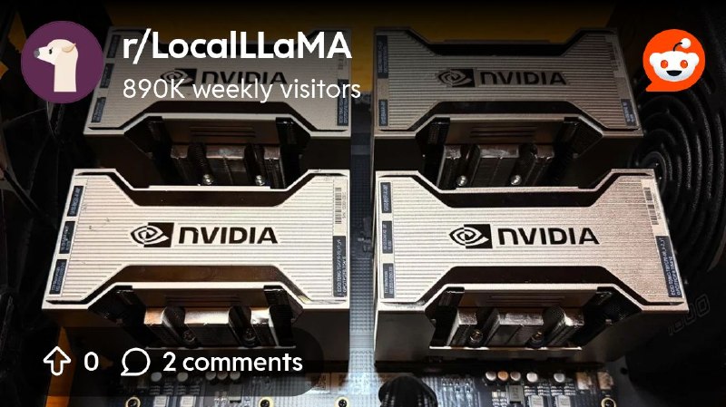 From the LocalLLaMA community on Reddit: NVIDIA’s 9-Year-Old Tesla V100 Still Packs Some Inference Muscle; 4 GPUs On An NVLink…