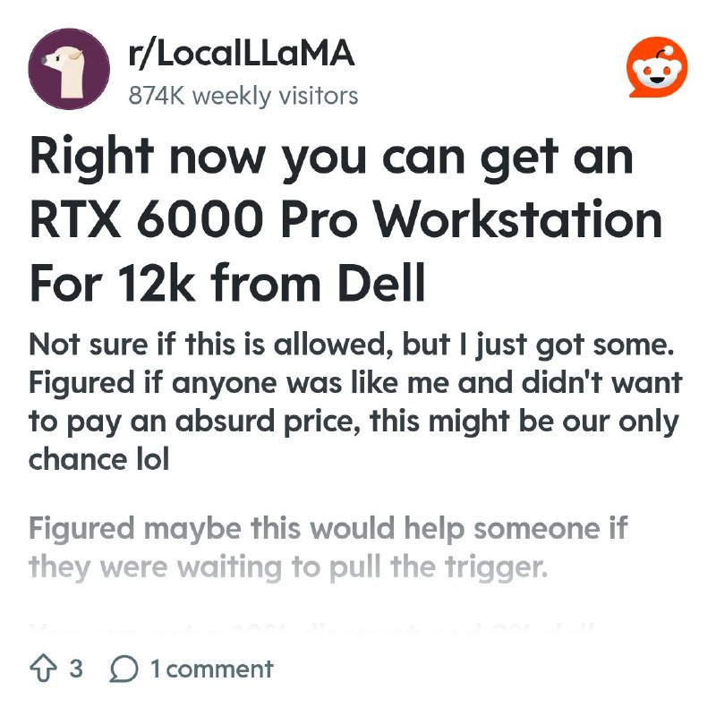 From the LocalLLaMA community on Reddit
