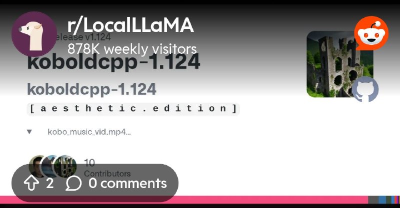 From the LocalLLaMA community on Reddit: Koboldcpp v1.124 released