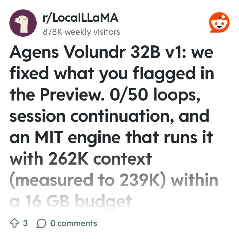 From the LocalLLaMA community on Reddit