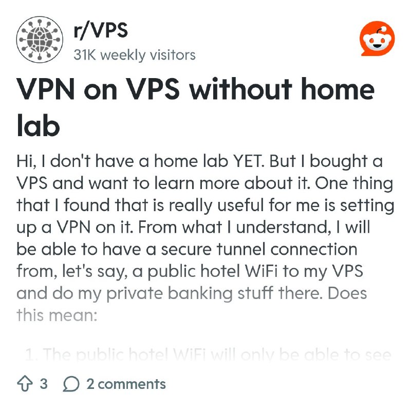 From the VPS community on Reddit