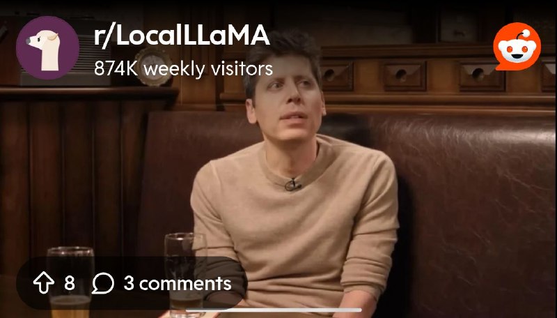 From the LocalLLaMA community on Reddit: Sam Altman: “Local inference is a terrible allocation of scarce resources”