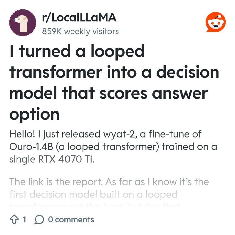 From the LocalLLaMA community on Reddit