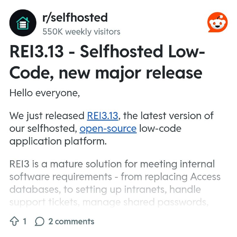 From the selfhosted community on Reddit