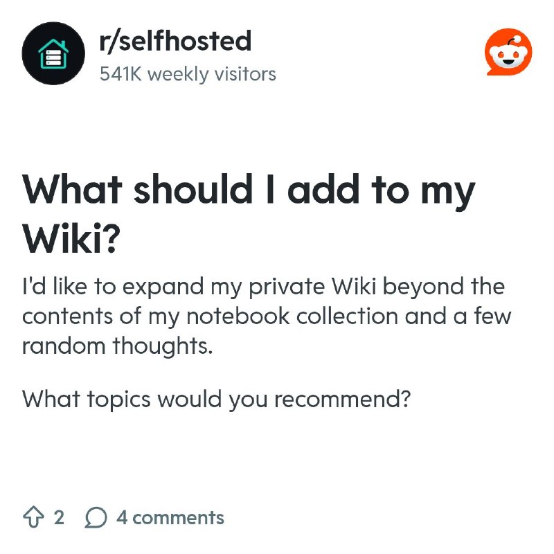From the selfhosted community on Reddit