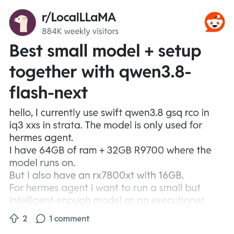 From the LocalLLaMA community on Reddit